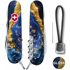 Складной нож Victorinox Huntsman DESIGN Золотисто-голубой кристалл  Vx13713.3_R2040pk (1.3713.3.R2040pk), фото 3 | Интернет-магазин оригинальных часов и аксессуаров