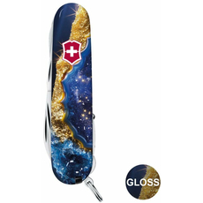 Складной нож Victorinox Huntsman DESIGN Золотисто-голубой кристалл  Vx13713.3_R2040pk (1.3713.3.R2040pk), фото 4 | Интернет-магазин оригинальных часов и аксессуаров