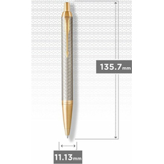 Шариковая ручка Parker IM Premium Warm Silver GT BP 24-132, фото 2 | Интернет-магазин оригинальных часов и аксессуаров