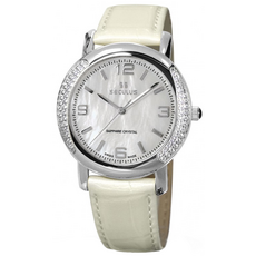 Seculus 1673.2.1063 white-cz, ss-cz, pearl leather | Интернет-магазин оригинальных часов и аксессуаров