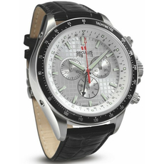 Seculus 9531.2.504 white, ss, black leather | Интернет-магазин оригинальных часов и аксессуаров