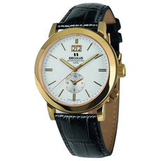 Seculus 9537.1.620 white, pvd, black leather | Интернет-магазин оригинальных часов и аксессуаров