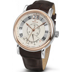 Seculus 4506.3.7003 white, ss-r, brown leather | Интернет-магазин оригинальных часов и аксессуаров