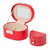 Шкатулка WOLF 281414 Heritage Mini Oval Box - Red Saffiano, фото 4 | Интернет-магазин оригинальных часов и аксессуаров