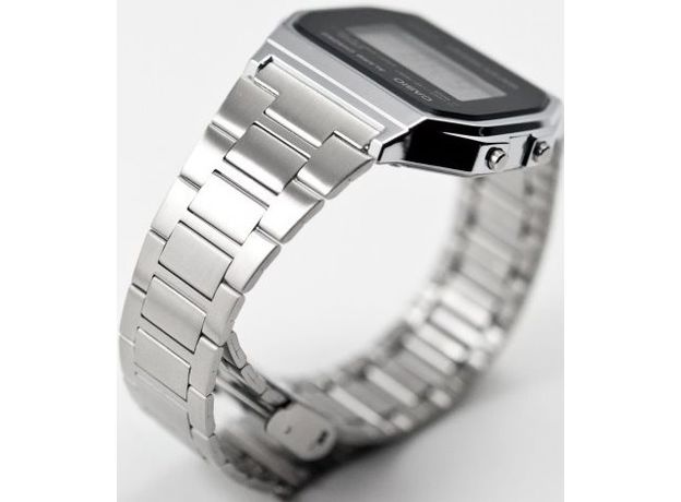 CASIO A158WEA-1EF, Вариации товара: Стальной/Черный, фото 4 | Интернет-магазин оригинальных часов и аксессуаров