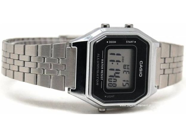 CASIO LA680WEA-1EF, Вариации товара: Стальной/Черный, фото 2 | Интернет-магазин оригинальных часов и аксессуаров