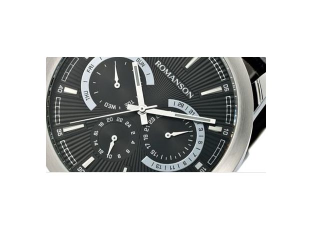 ROMANSON TL2647FM1WA32W-K (TL2647FMW BK), фото 5 | Интернет-магазин оригинальных часов и аксессуаров