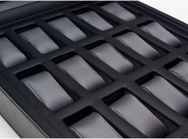 Шкатулка WOLF 4585029 Windsor 15 pc Watch Box w/Glass, фото 2 | Интернет-магазин оригинальных часов и аксессуаров