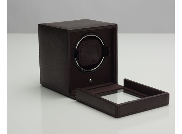 Шкатулка WOLF 461106 Cub Winder w/ Cover Brn, фото 3 | Интернет-магазин оригинальных часов и аксессуаров