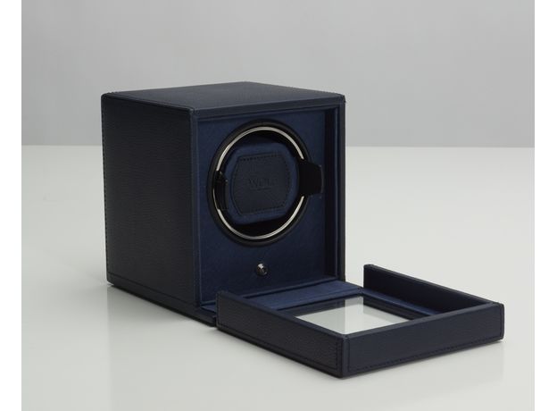 Шкатулка WOLF 461117 Cub Winder w/ Cover Nvy, фото 3 | Интернет-магазин оригинальных часов и аксессуаров
