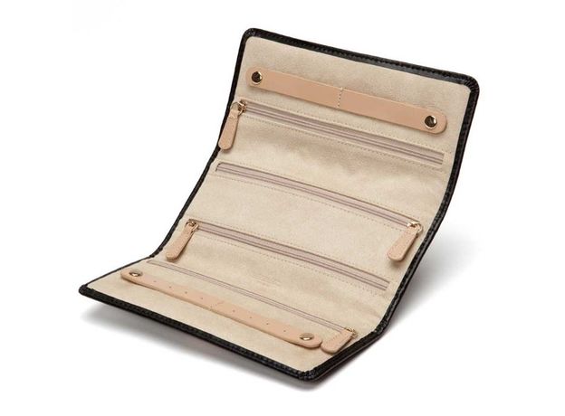 Скринька WOLF 301402 Chioe Jeweiry Roll Black, фото 2 | Интернет-магазин оригинальных часов и аксессуаров