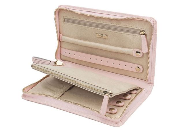 Скринька WOLF 324815 Caroline Portfolio Rose Quartz, фото 5 | Интернет-магазин оригинальных часов и аксессуаров