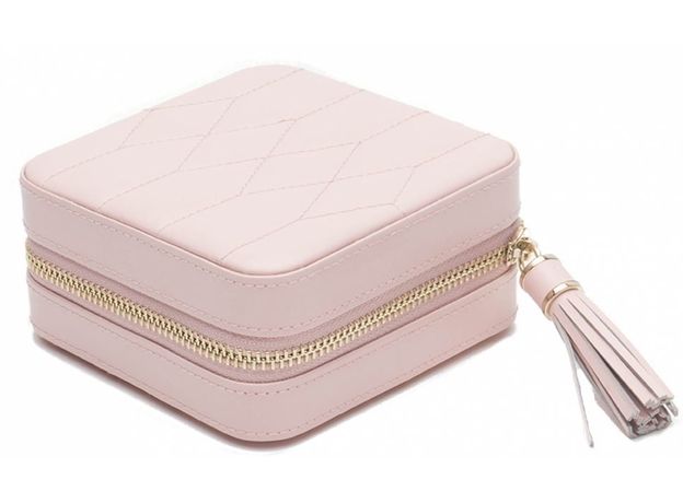 Шкатулка WOLF 329915 Caroline Zip Case Rose Quartz, фото 4 | Интернет-магазин оригинальных часов и аксессуаров