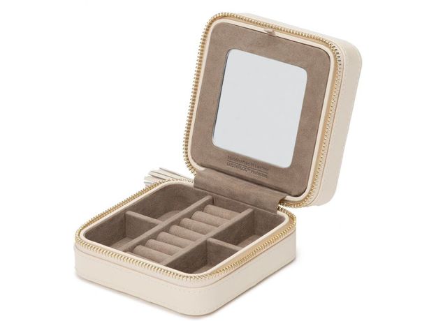 Шкатулка WOLF 329953 Caroline Zip Case Ivory, фото 2 | Интернет-магазин оригинальных часов и аксессуаров