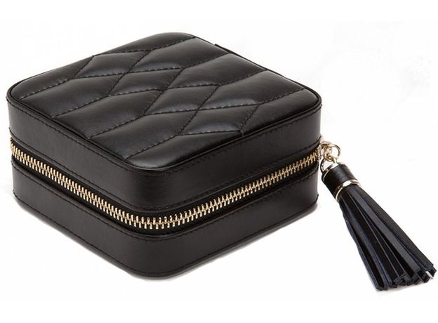 Шкатулка WOLF 329971 Caroline Zip Case Black, фото 2 | Интернет-магазин оригинальных часов и аксессуаров