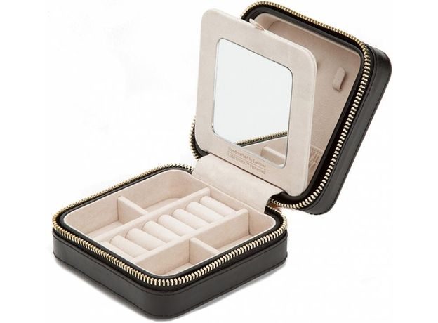 Шкатулка WOLF 329971 Caroline Zip Case Black, фото 3 | Интернет-магазин оригинальных часов и аксессуаров