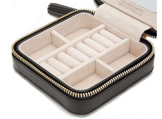 Шкатулка WOLF 329971 Caroline Zip Case Black, фото 4 | Интернет-магазин оригинальных часов и аксессуаров