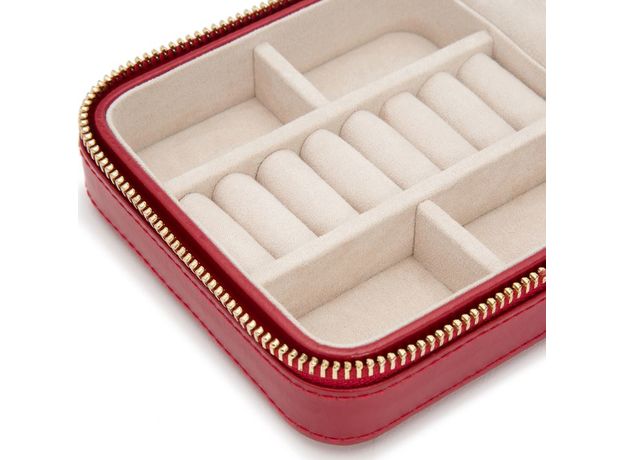 Шкатулка WOLF 329972 Caroline Zip Case Red, фото 3 | Интернет-магазин оригинальных часов и аксессуаров