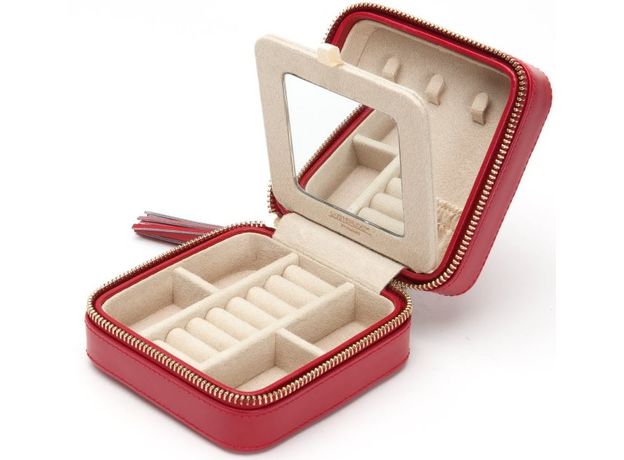 Шкатулка WOLF 329972 Caroline Zip Case Red, фото 4 | Интернет-магазин оригинальных часов и аксессуаров