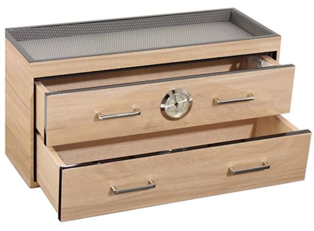 Скринька WOLF 460028 + 460228 Humidor with top tray Blonde, фото 2 | Интернет-магазин оригинальных часов и аксессуаров