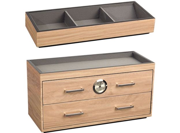 Скринька WOLF 460028 + 460228 Humidor with top tray Blonde, фото 4 | Интернет-магазин оригинальных часов и аксессуаров
