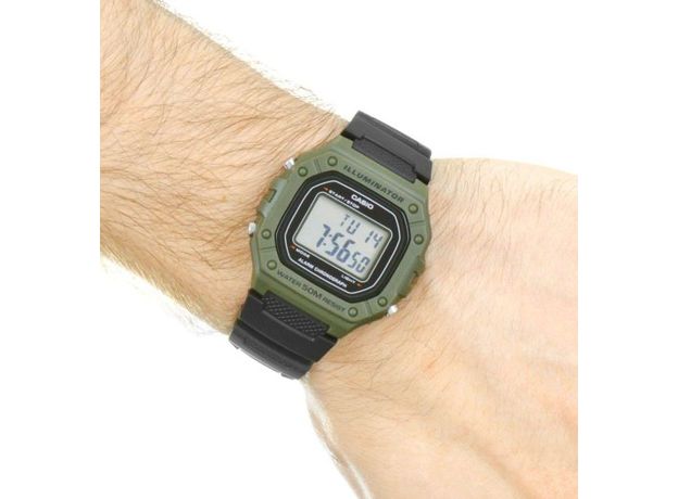 CASIO W-218H-3AVEF, Варіант кольору: Зелений/Чорний, фото 3 | Интернет-магазин оригинальных часов и аксессуаров