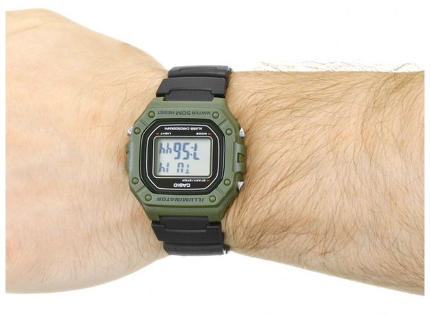 CASIO W-218H-3AVEF, Варіант кольору: Зелений/Чорний, фото 2 | Интернет-магазин оригинальных часов и аксессуаров