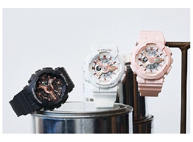 CASIO BA-110RG-4AER, Вариации товара: Бежевый/Белый, фото 4 | Интернет-магазин оригинальных часов и аксессуаров