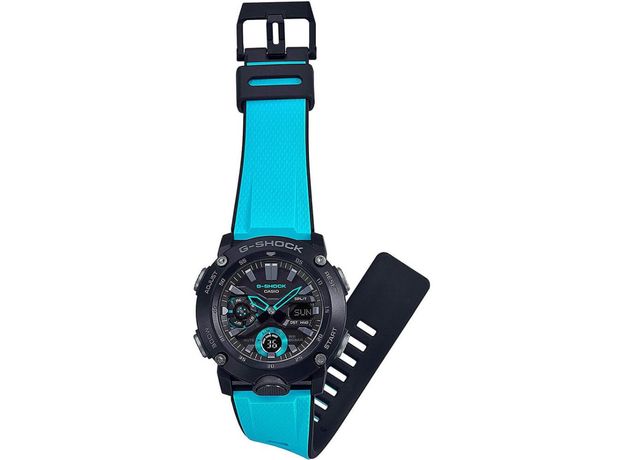 CASIO GA-2000-1A2ER, Вариации товара: Черный/Голубой, фото 3 | Интернет-магазин оригинальных часов и аксессуаров