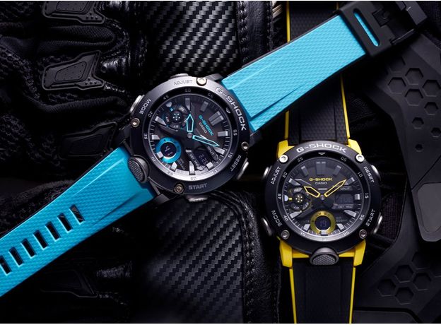 CASIO GA-2000-1A2ER, Вариации товара: Черный/Голубой, фото 5 | Интернет-магазин оригинальных часов и аксессуаров