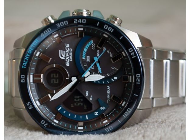 CASIO ECB-900DB-1BER, Варіант кольору: Чорний/Синій, фото 2 | Интернет-магазин оригинальных часов и аксессуаров