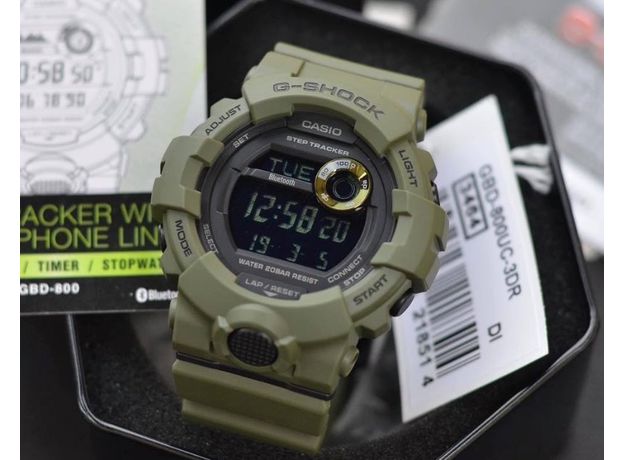 CASIO GBD-800UC-3ER Bluetooth, Варіант кольору: Зелений, фото 4 | Интернет-магазин оригинальных часов и аксессуаров