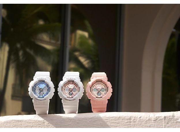 CASIO BA-130-7A1ER, Вариации товара: Белый/Розовый, фото 3 | Интернет-магазин оригинальных часов и аксессуаров