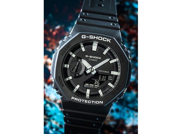 CASIO GA-2100-1AER, Варіант кольору: Чорний, фото 3 | Интернет-магазин оригинальных часов и аксессуаров