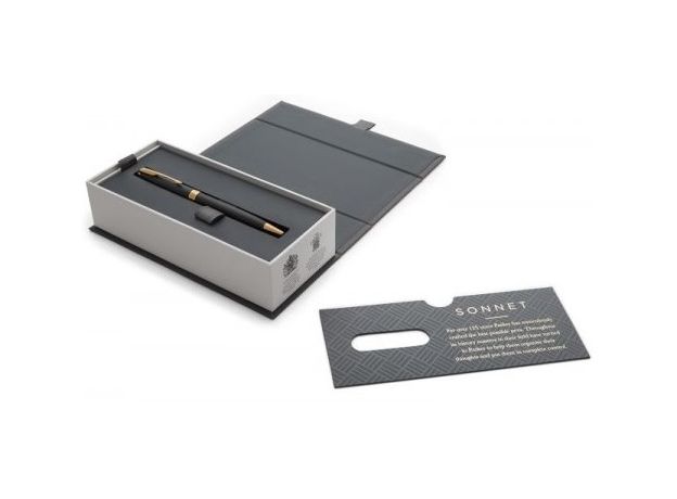 Кулькова ручка 84-832 SONNET 17 Matte Black Lacquer GT BP, фото 2 | Интернет-магазин оригинальных часов и аксессуаров