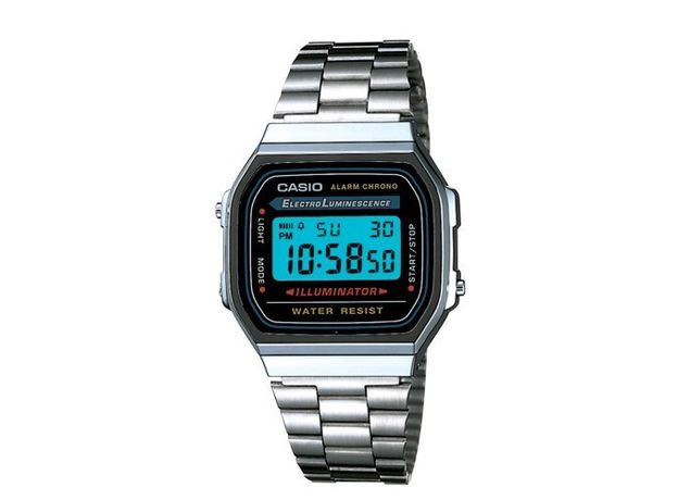 CASIO A168WA-1YES, Варіант кольору: Сталевий/Світлий, фото 3 | Интернет-магазин оригинальных часов и аксессуаров