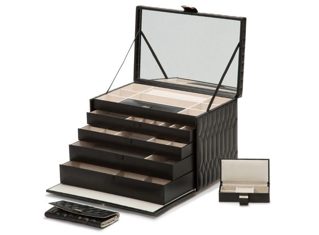 Скринька WOLF 329571 Caroline XL Box Black, фото 2 | Интернет-магазин оригинальных часов и аксессуаров