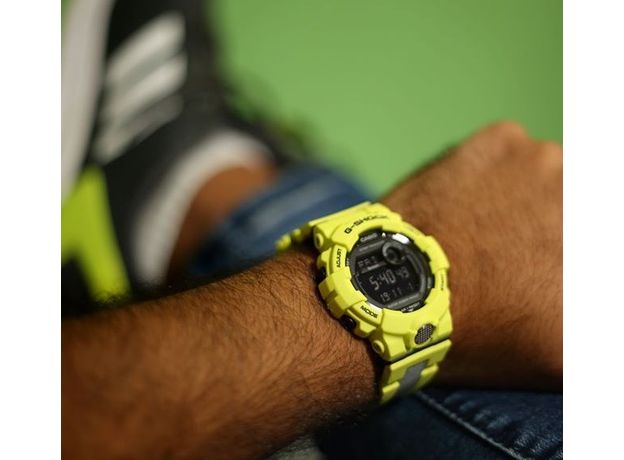 CASIO GBD-800LU-9ER Bluetooth, Варіант кольору: Жовтий, фото 2 | Интернет-магазин оригинальных часов и аксессуаров