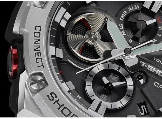 CASIO GST-B100D-1AER Bluetooth, Варіант кольору: Сталевий/Чорний, фото 3 | Интернет-магазин оригинальных часов и аксессуаров