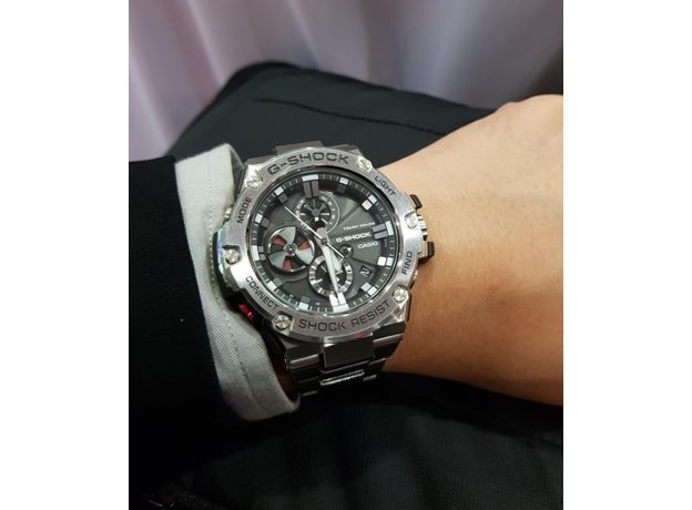 CASIO GST-B100D-1AER Bluetooth, Варіант кольору: Сталевий/Чорний, фото 9 | Интернет-магазин оригинальных часов и аксессуаров