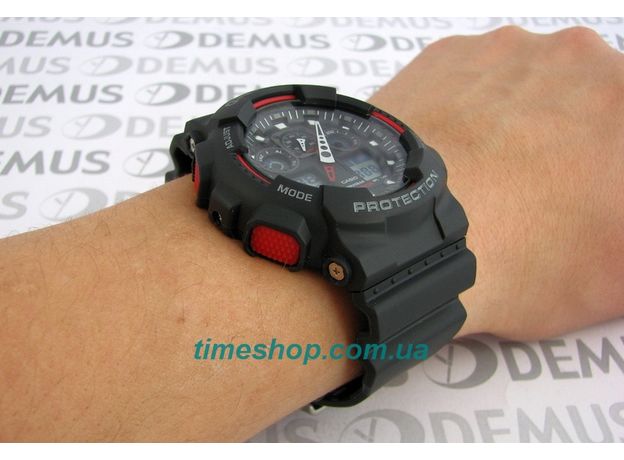 CASIO GA-100-1A4ER, Вариации товара: Черный/Красный, фото 6 | Интернет-магазин оригинальных часов и аксессуаров