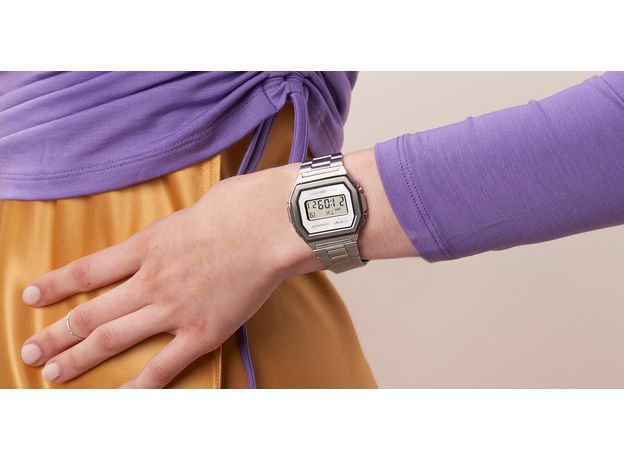 CASIO A1000D-7EF, Вариации товара: Стальной/Белый, фото 4 | Интернет-магазин оригинальных часов и аксессуаров