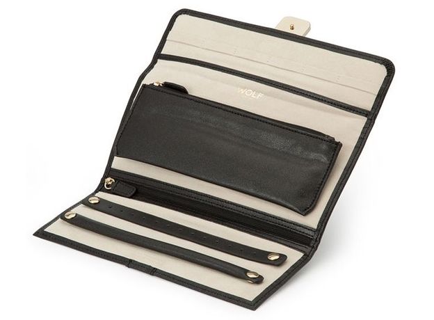 Скринька WOLF 213402 Palermo Jewelry Roll Black Anthracite, фото 4 | Интернет-магазин оригинальных часов и аксессуаров