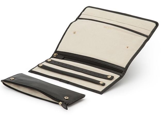 Скринька WOLF 213402 Palermo Jewelry Roll Black Anthracite, фото 3 | Интернет-магазин оригинальных часов и аксессуаров