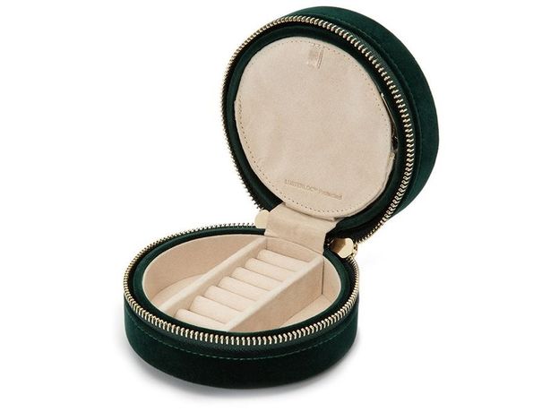 Шкатулка WOLF 393212 Zoe Travel Round Forest Green, фото 5 | Интернет-магазин оригинальных часов и аксессуаров