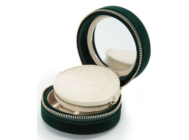 Шкатулка WOLF 393212 Zoe Travel Round Forest Green, фото 4 | Интернет-магазин оригинальных часов и аксессуаров