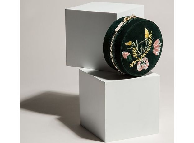 Шкатулка WOLF 393212 Zoe Travel Round Forest Green, фото 2 | Интернет-магазин оригинальных часов и аксессуаров