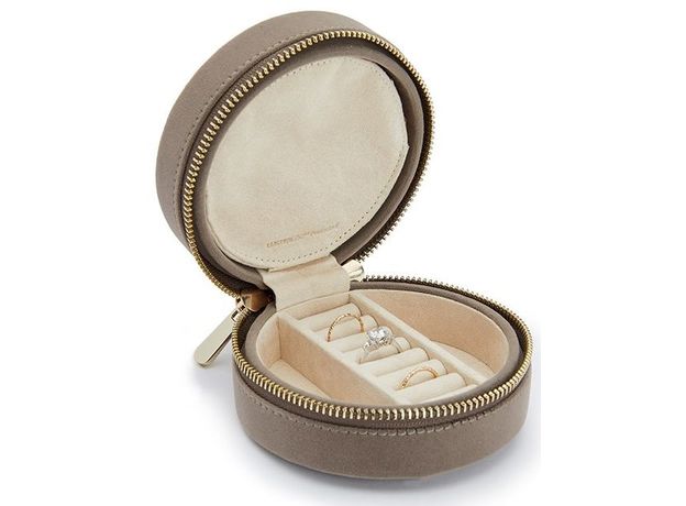 Шкатулка WOLF 393213 Zoe Travel Round Mink, фото 2 | Интернет-магазин оригинальных часов и аксессуаров