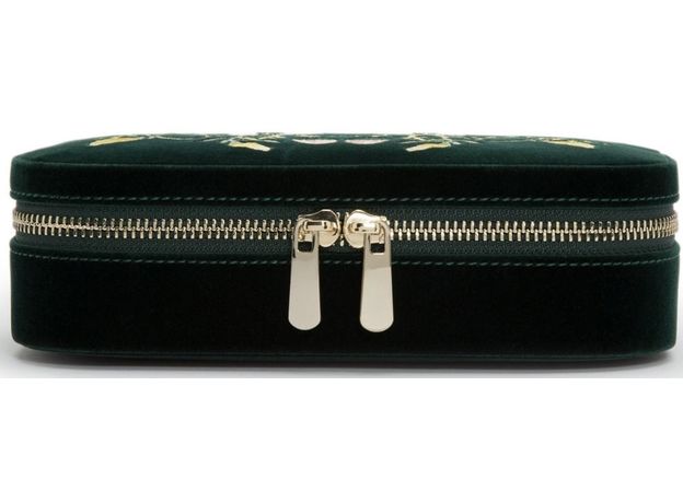 Шкатулка WOLF 393312 Zoe Travel Zip Case Forest Green, фото 5 | Интернет-магазин оригинальных часов и аксессуаров