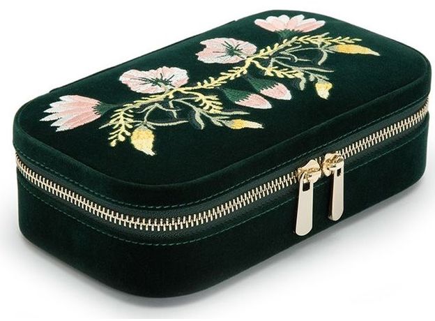 Шкатулка WOLF 393312 Zoe Travel Zip Case Forest Green, фото 4 | Интернет-магазин оригинальных часов и аксессуаров